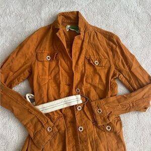 Anthropologie Rust Utility Jacket